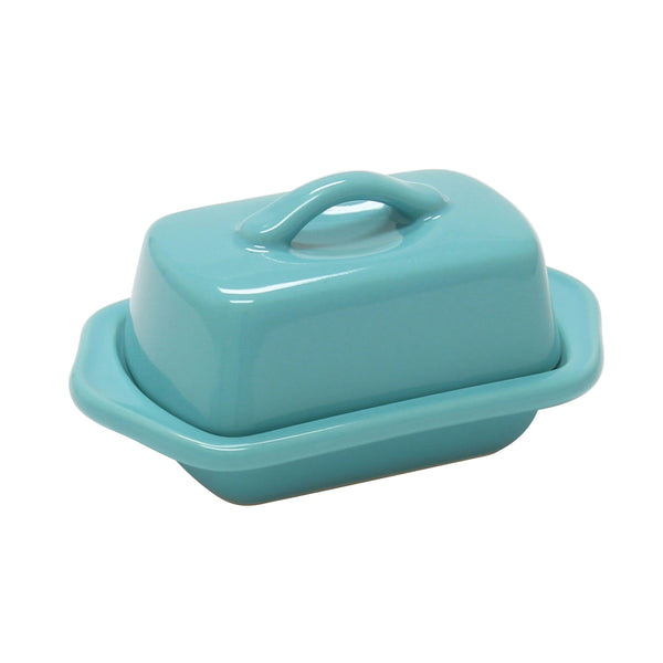 Aqua Mini Butter Dish 5 Inch X 3.25 Inch