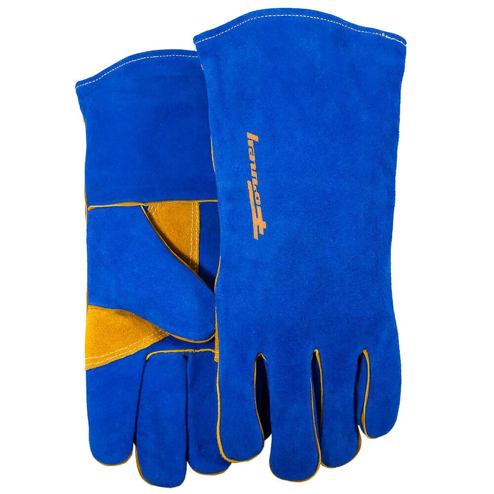 Blue Leather Welding Gloves (Men’s L)