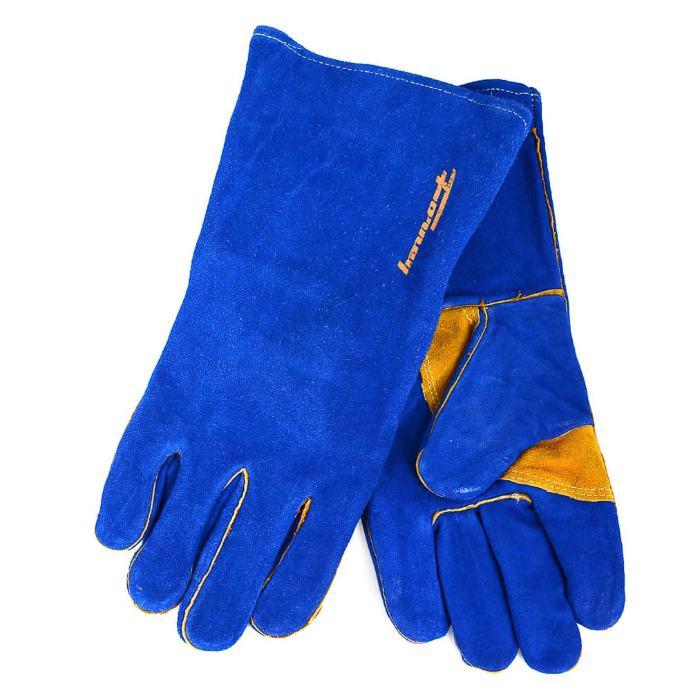 Blue Leather Welding Gloves (Men’s XL)