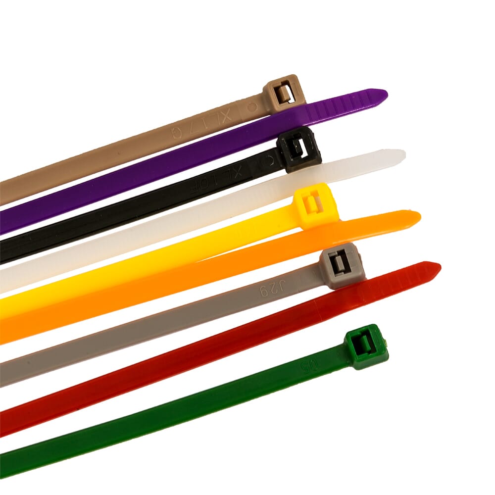 Cable Ties, 12 in Standard Duty Assortment, 100-Pack