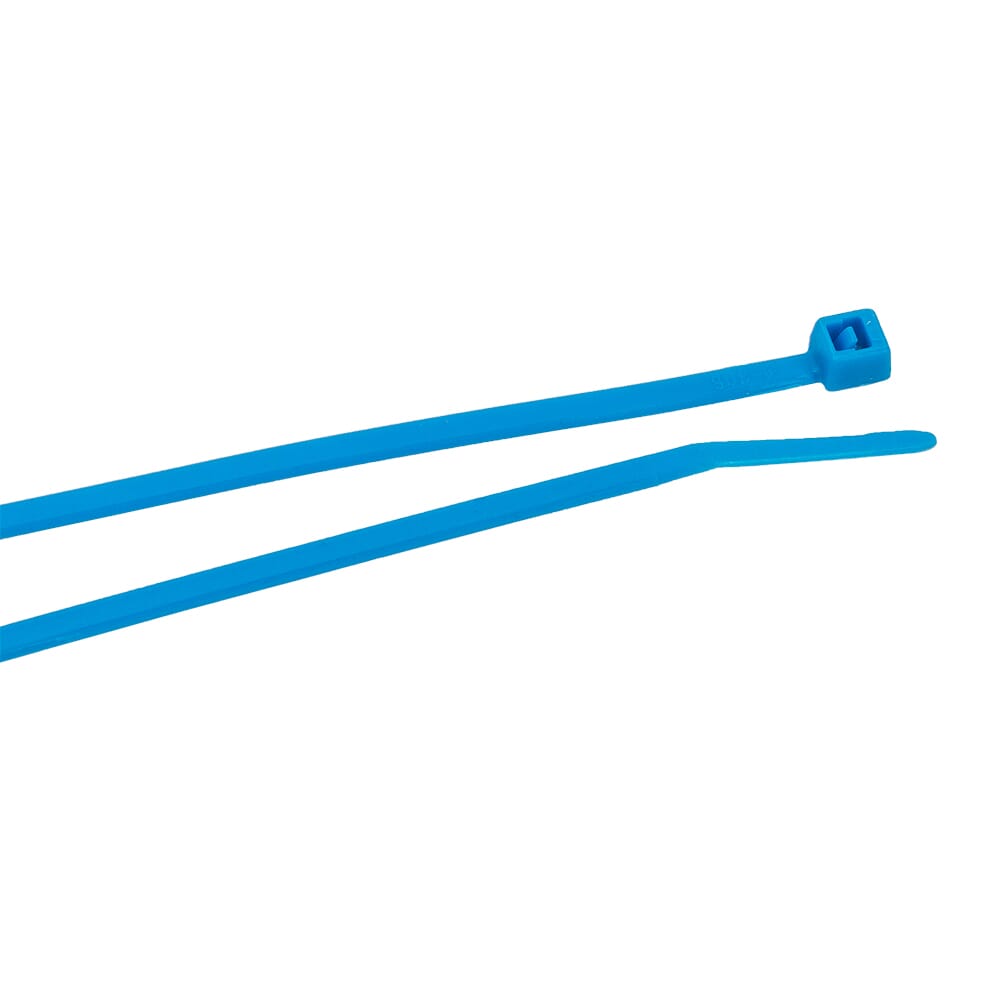 Cable Ties, 4 in Blue Ultra Light-Duty, 100-Pack