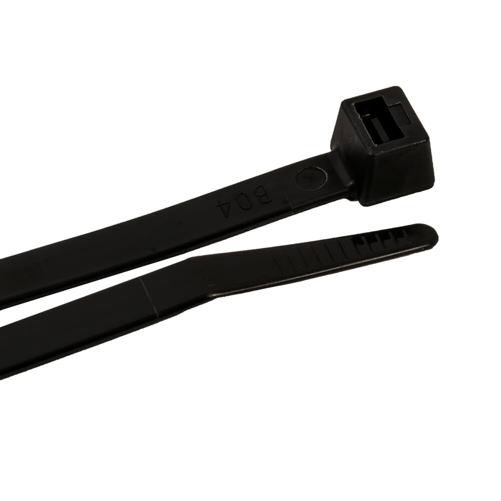 Cable Ties, 18 in Black Heavy-Duty, 50-Pack