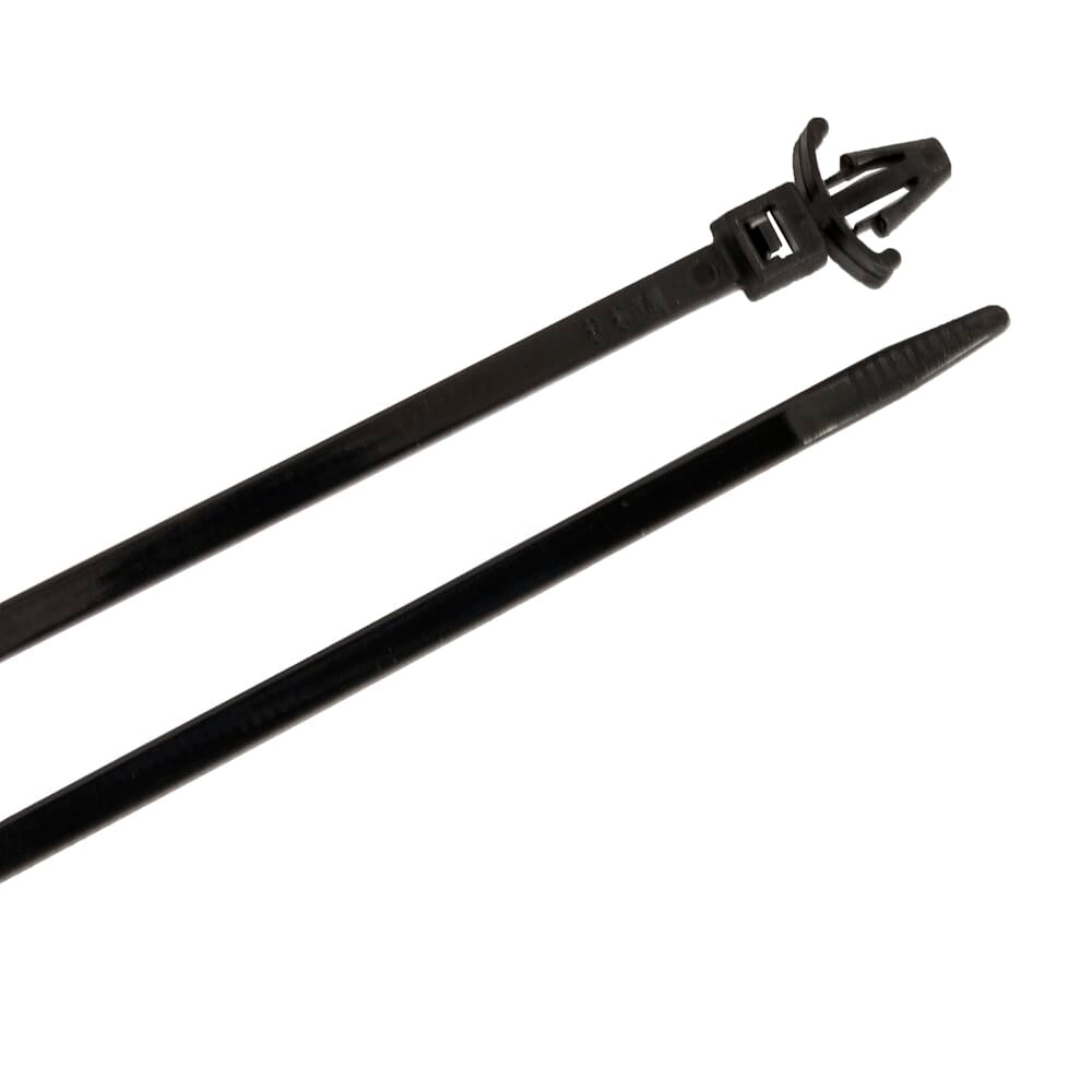 Cable Ties, 6 in Black Arrowhead Push Mounts, 25-Pack Online now