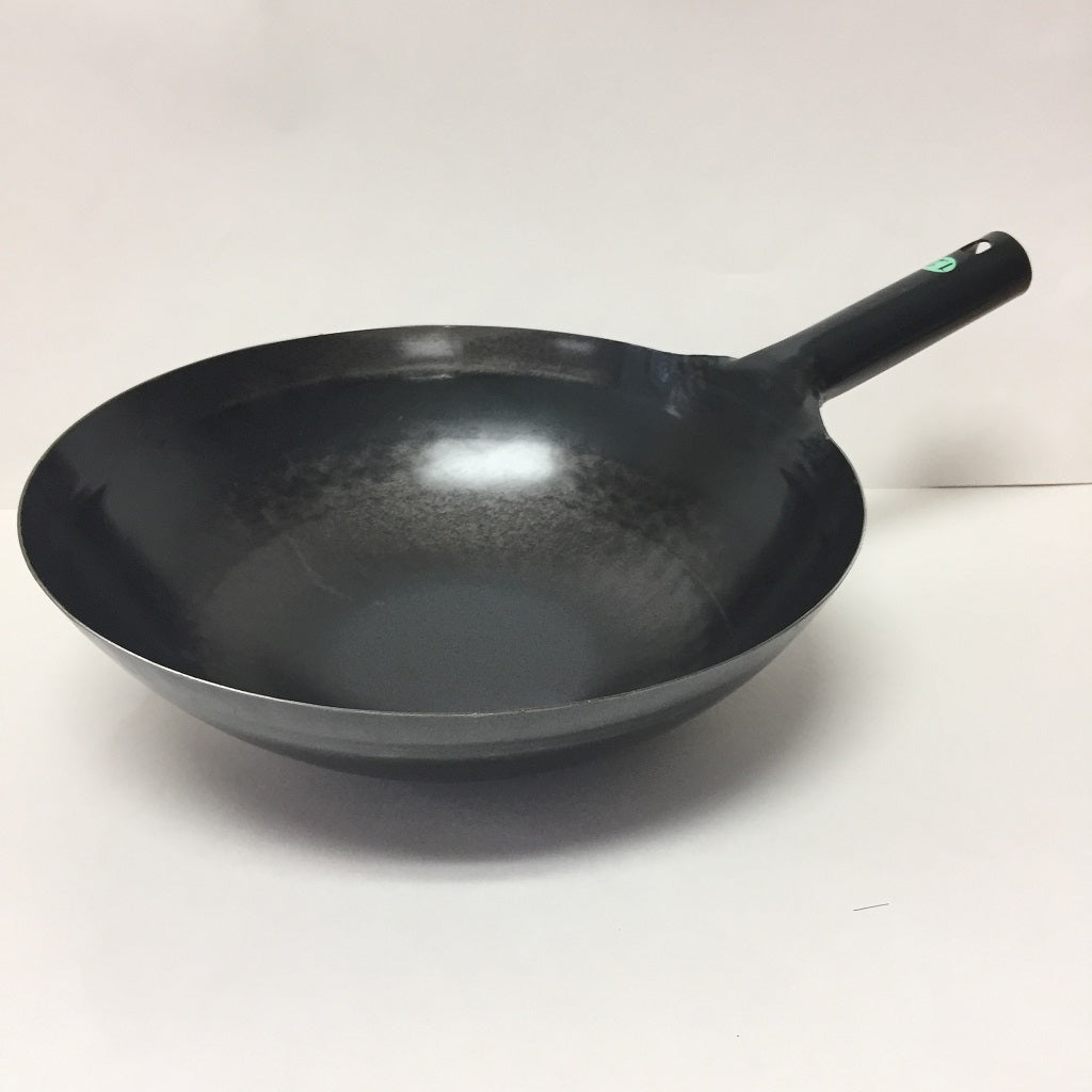 YAMADA KOGYO HAMMERED CHINESE WOK SINGLE HANDLE THICKNESS 1.2MM Online Sale