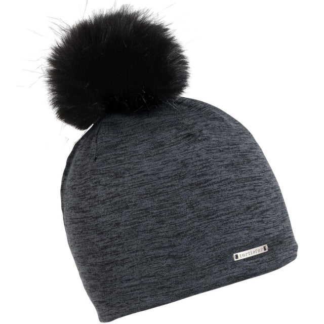 Comfort Shell Stria Pom Pom Beanie Stria
