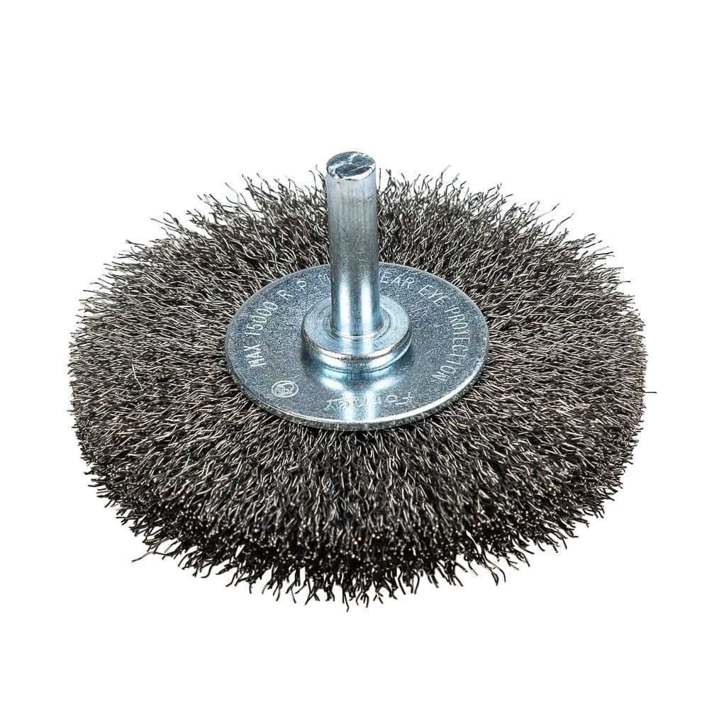 Command PRO Wire Wheel, Crimped, 3 in x .008 in x 1/4 in Shank