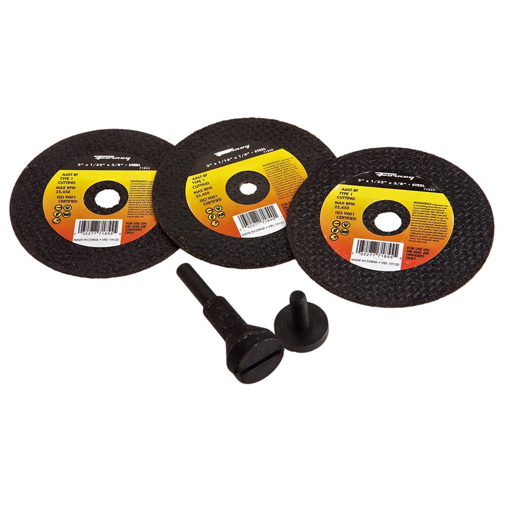 Cut-Off Wheel Kit, 3 in, 5-Pieces