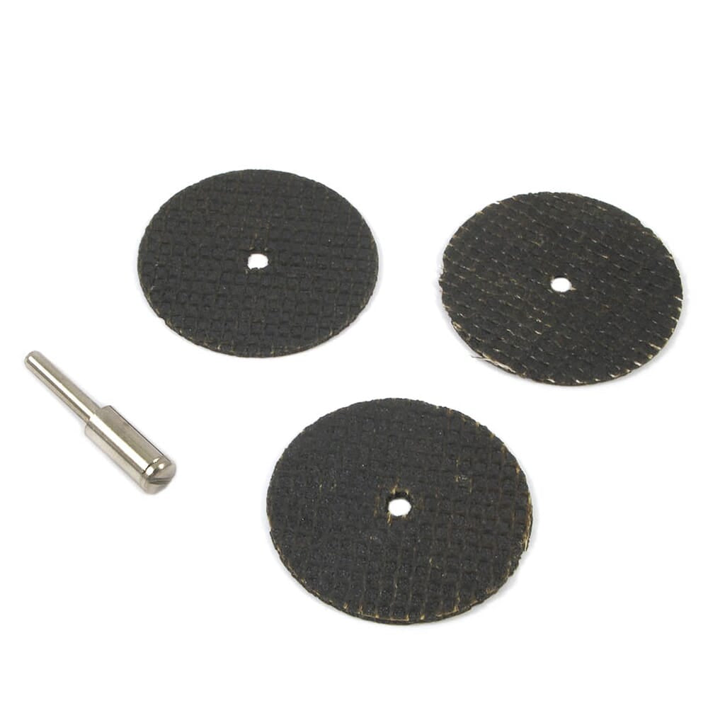 Cut-Off Wheel Kit, 1-1/2 in with 1/8 in Mandrel, 4-Piece Supply