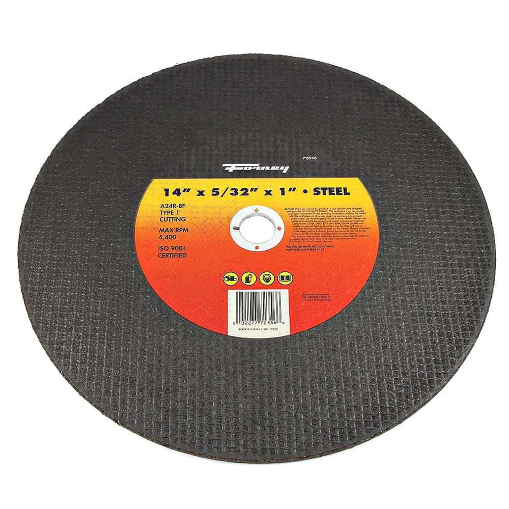 Cutting Wheel, Metal, Type 1, 14 in x 5/32 in x 1 in