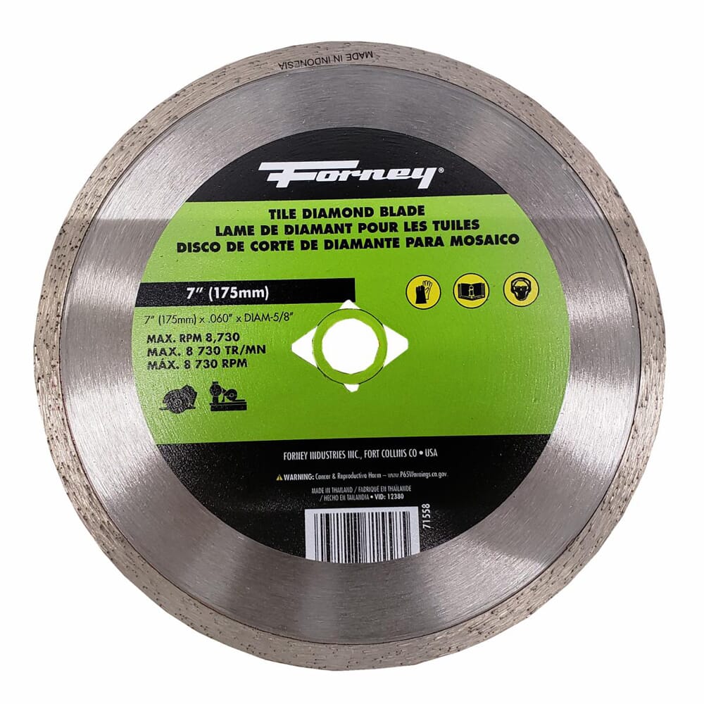 Diamond Tile Cutting Blade, 7 in Fashion