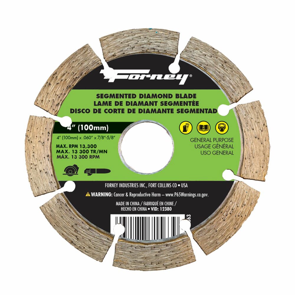 Diamond Cut-Off Blade, Segmented, 4 in