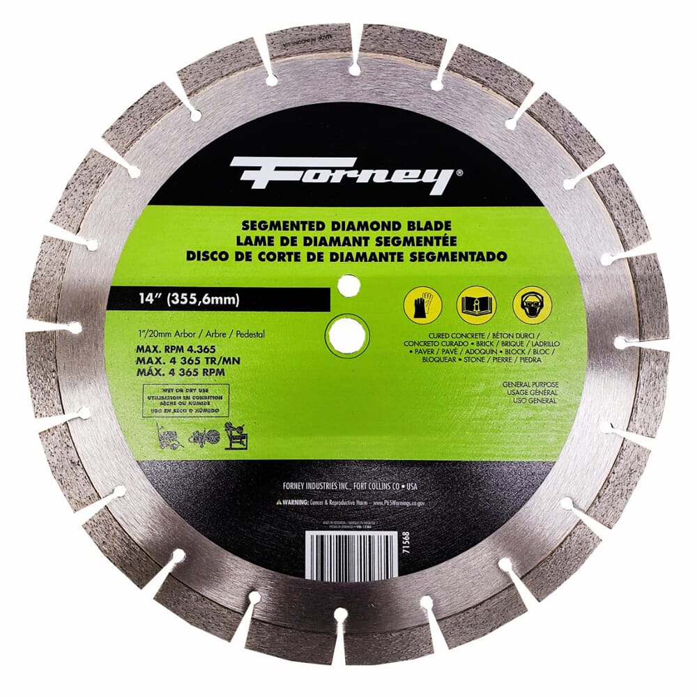 Diamond High Speed Contractor Blade, 14 in