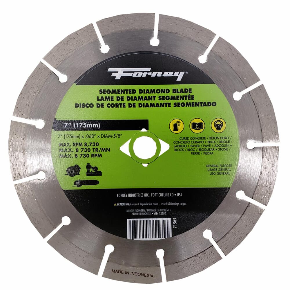 Diamond Cut-Off Blade, Segmented, 7 in Sale