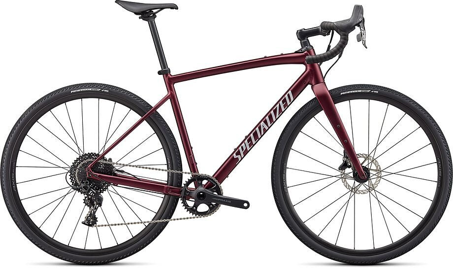 Diverge E5 Comp Bike, 58cm Satin Maroon/Light Silver/Chrome/Clean