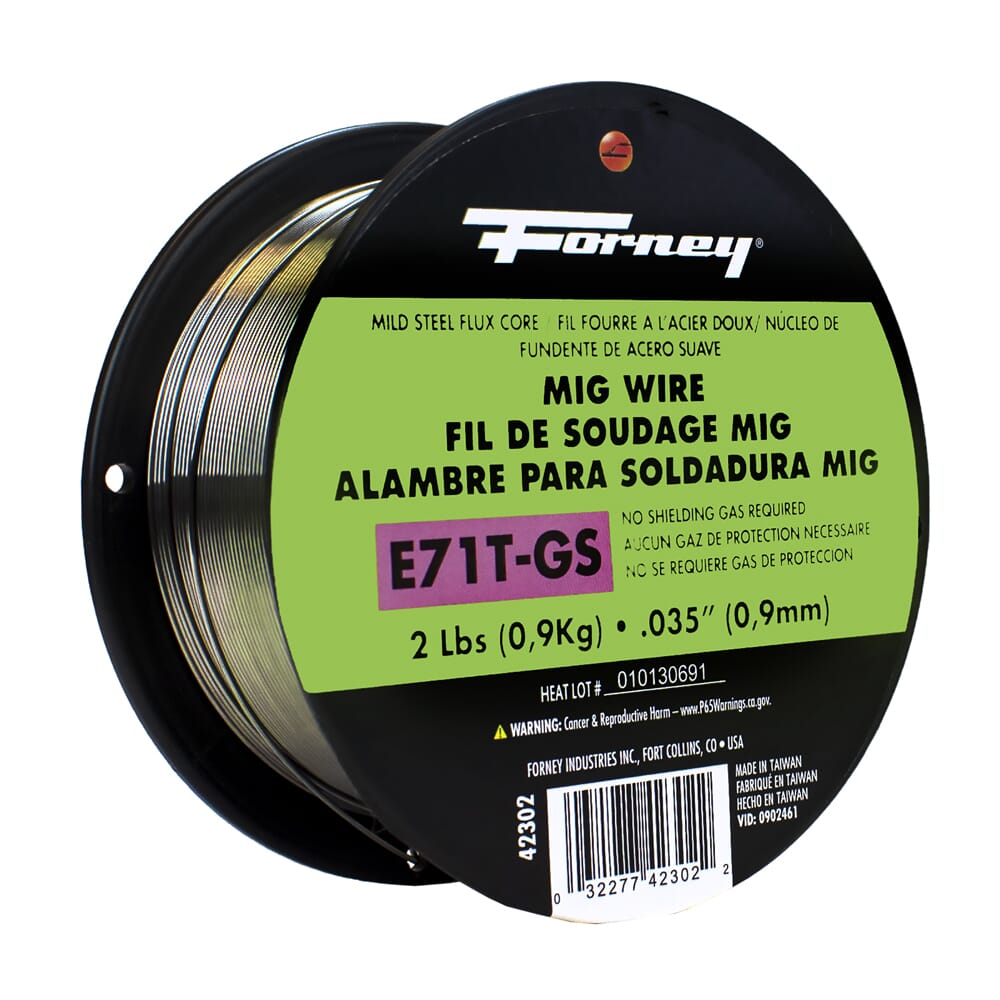 E71T-GS Self, Steel Flux-Core Welding Wire, .035 in x 2 Pound Sale