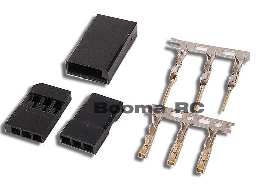 AR Proline Servo Terminal (JR/Futaba) with Safety Clip Gold Plated (5 pack)