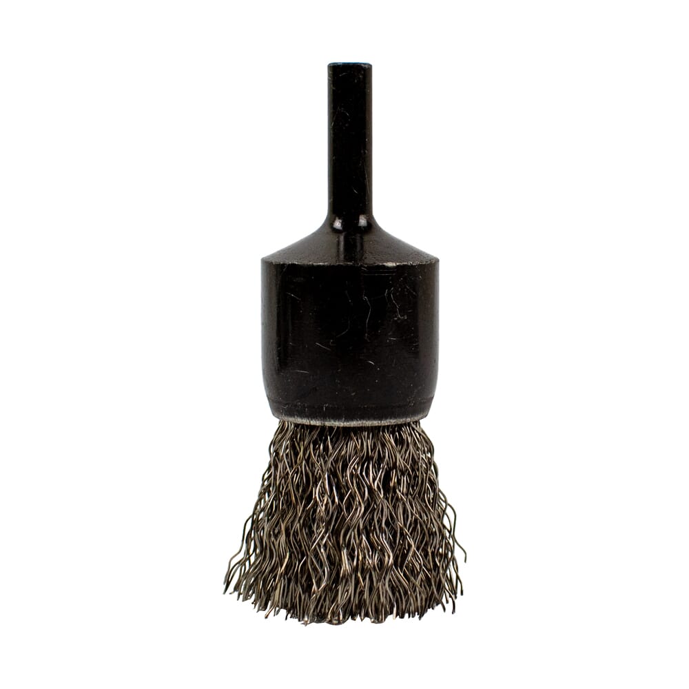 End Brush, Command PRO Coarse Crimped Wire, 1″ x .014″ x 1/4″ Rounded Shank Discount