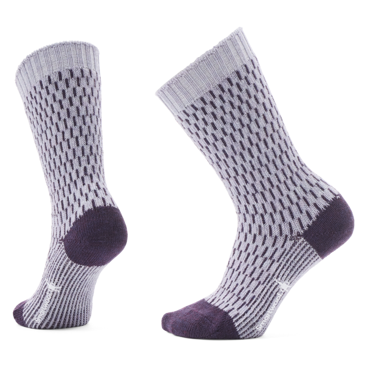Everyday Cozy Digi-Tick Crew Sock – Purple Eclipse