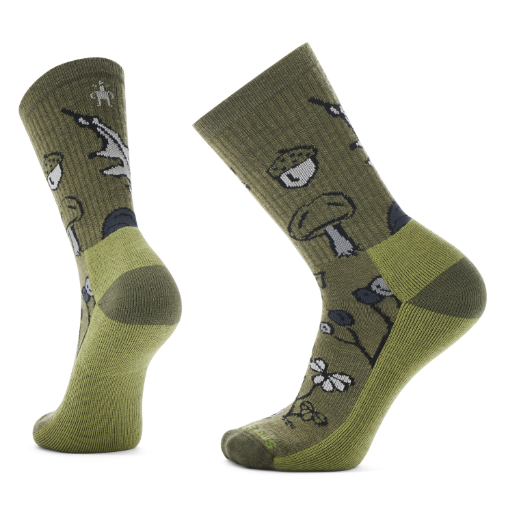 Everyday Forest Loot Crew Sock – Black/Winter Moss
