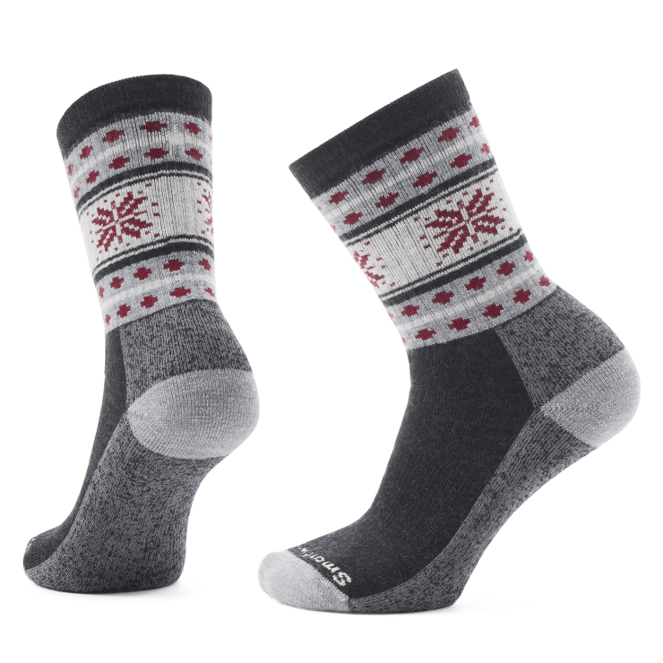 Everyday Cozy Snowflake Dream Crew Sock – Charcoal
