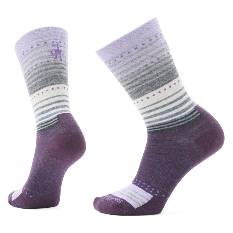 Everyday Stitch Stripe Crew Sock – Ultra Violet