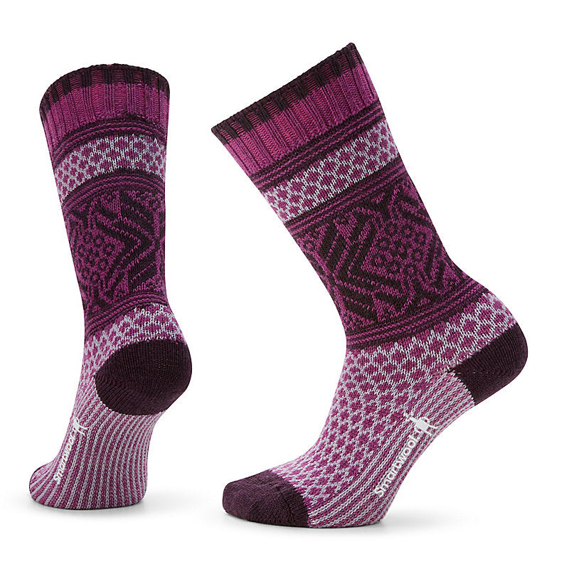 Everyday Popcorn Snowflake Pattern Full Cushion Crew Sock