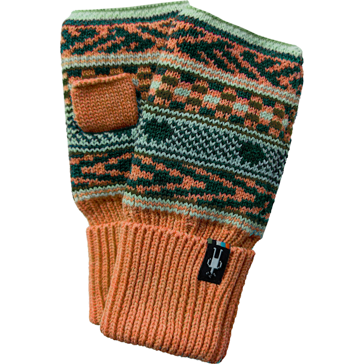 Fairisle Fleece Lined Hand Warmer – Apricot Hot on Sale