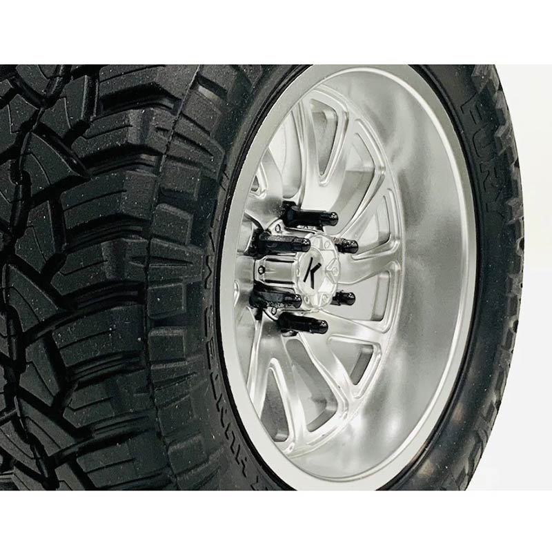 CKD0618 KAOS Bullet Wheel Lug (BLACK chrome, M2.0 studs, w/tool, 24pcs For KG1 Wheels) Online now