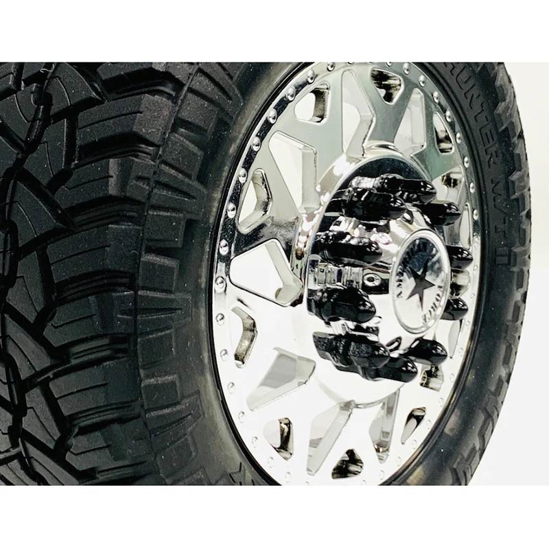 CKD0614 KAOS Bullet Wheel Lug (BLACK chrome, M2.5 studs, w/tool, 40pcs For American Force Wheels)