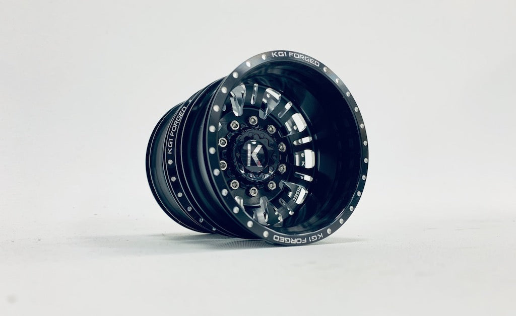 CKD0601 KG1 KD004 DUEL CNC Metal Front Dually Wheel (2 pcs, w/cap. decal & screws)