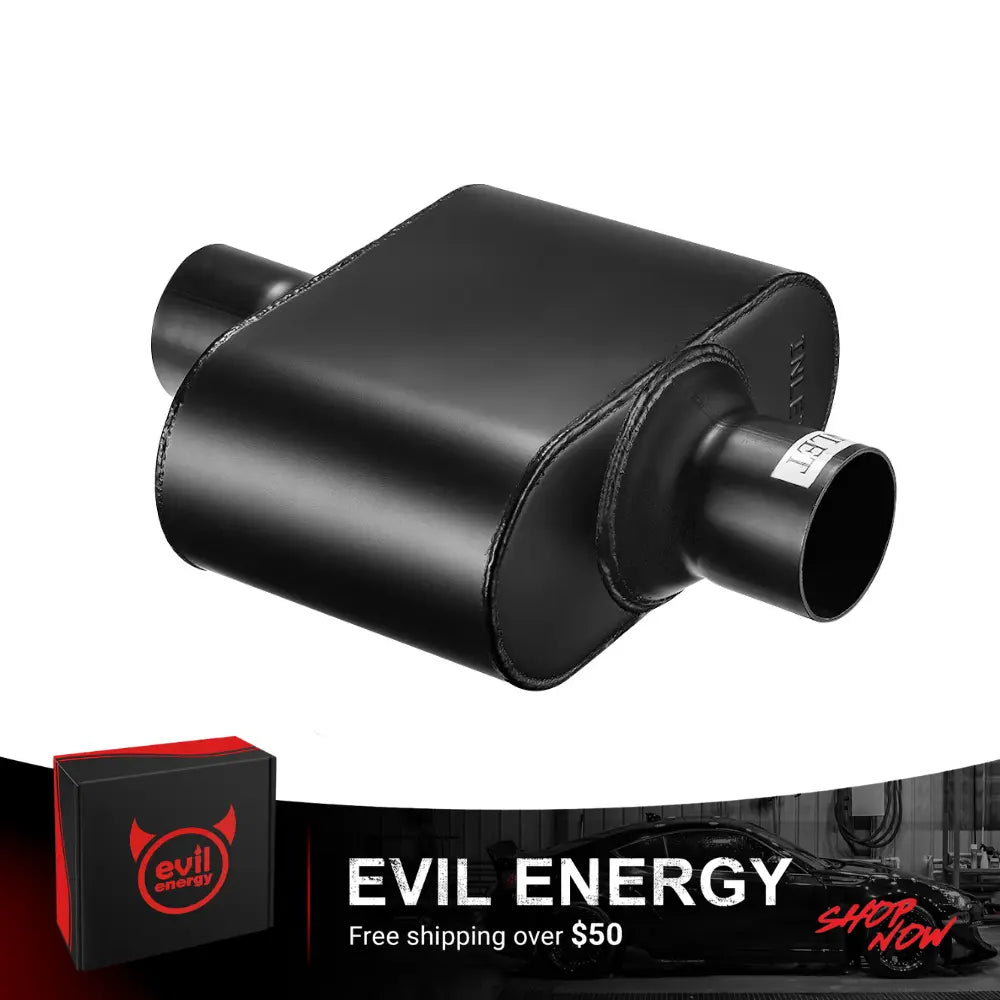 EVIL ENERGY 2.5 In 2.5 Out/3.0 In 3.0 Out Super 10 Series Center In Center Out Exhaust Muffler