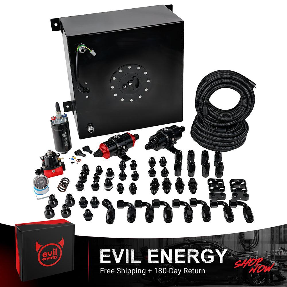 EVIL ENERGY Fuel Cell Tank Kit – Efficient Fuel System Upgrade with CPE Fuel Lines & Fittings, 10-Gallon Capacity