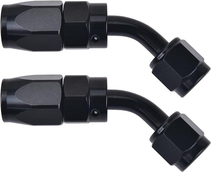 EVIL ENERGY AN Hose End Fitting 45 Degree Swivel Aluminum Black (4/6/8/10AN) Fashion