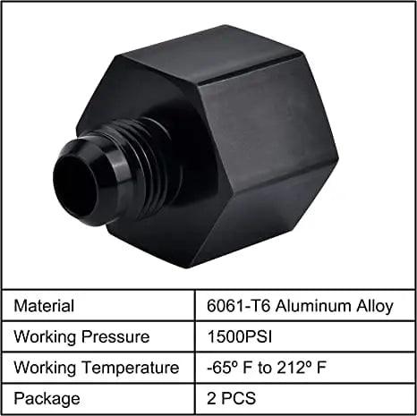 EVIL ENERGY AN Male Flare to NPT Female Fitting Adapter Aluminum 2PCS