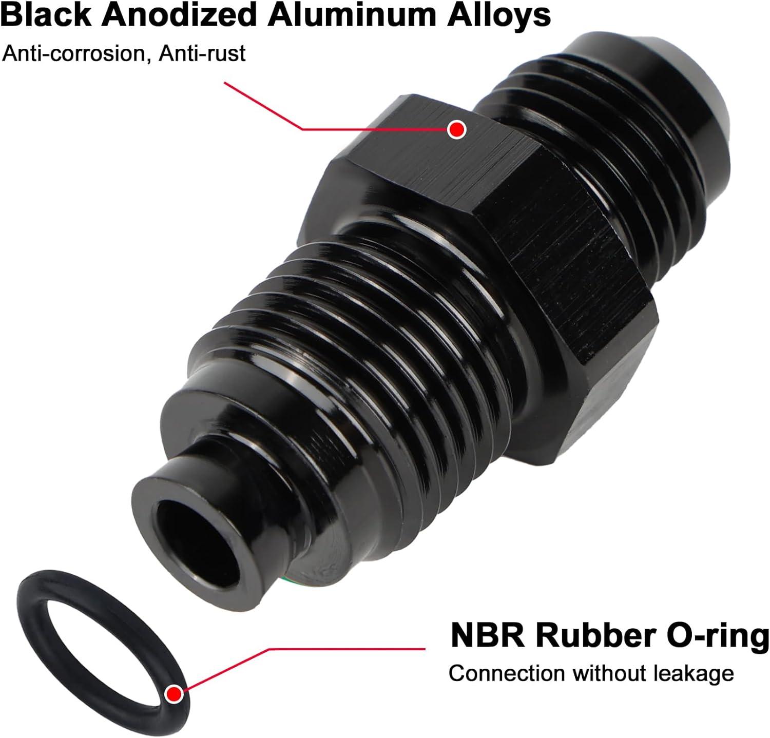 EVIL ENERGY AN Male Flare to Metric O Ring Seal Power Steering Adapter Fitting Aluminum Fashion