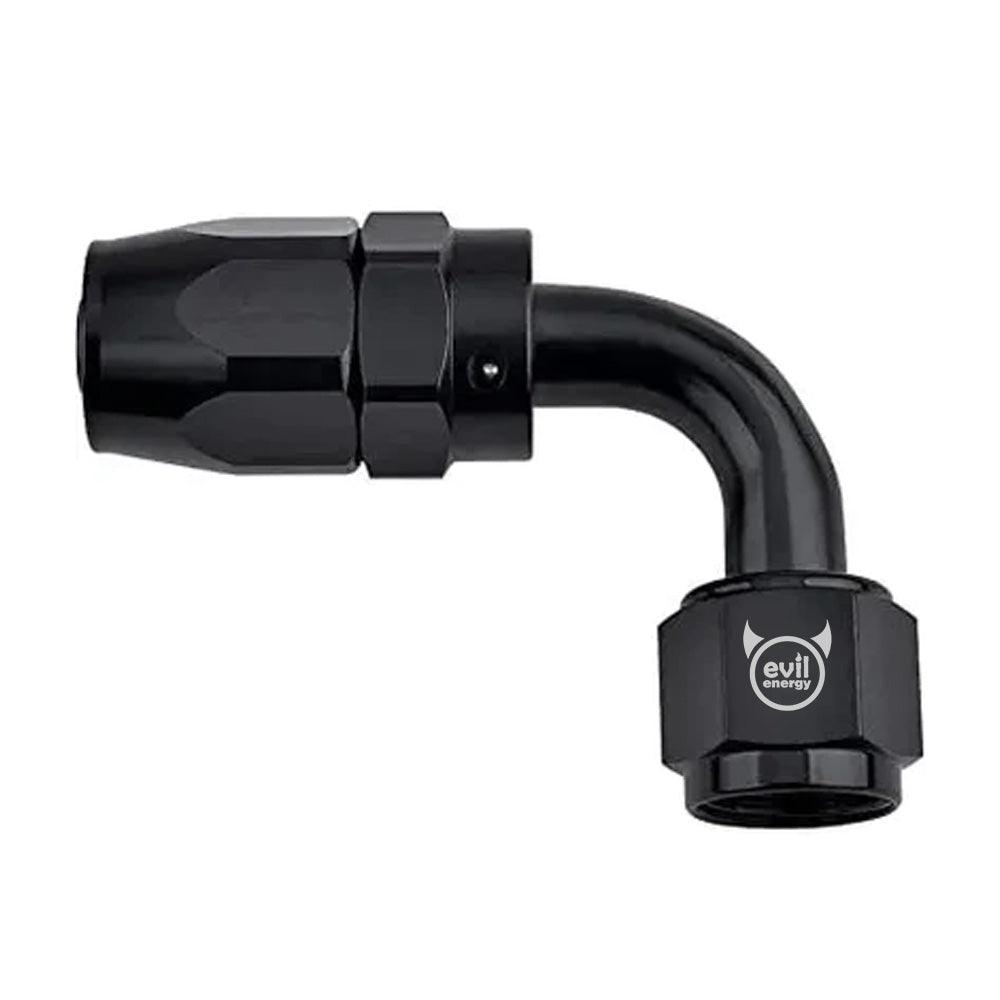 EVIL ENERGY AN Hose End Fitting 90 Degree Swivel Aluminum Black (4/6/8/10/12AN) Fashion