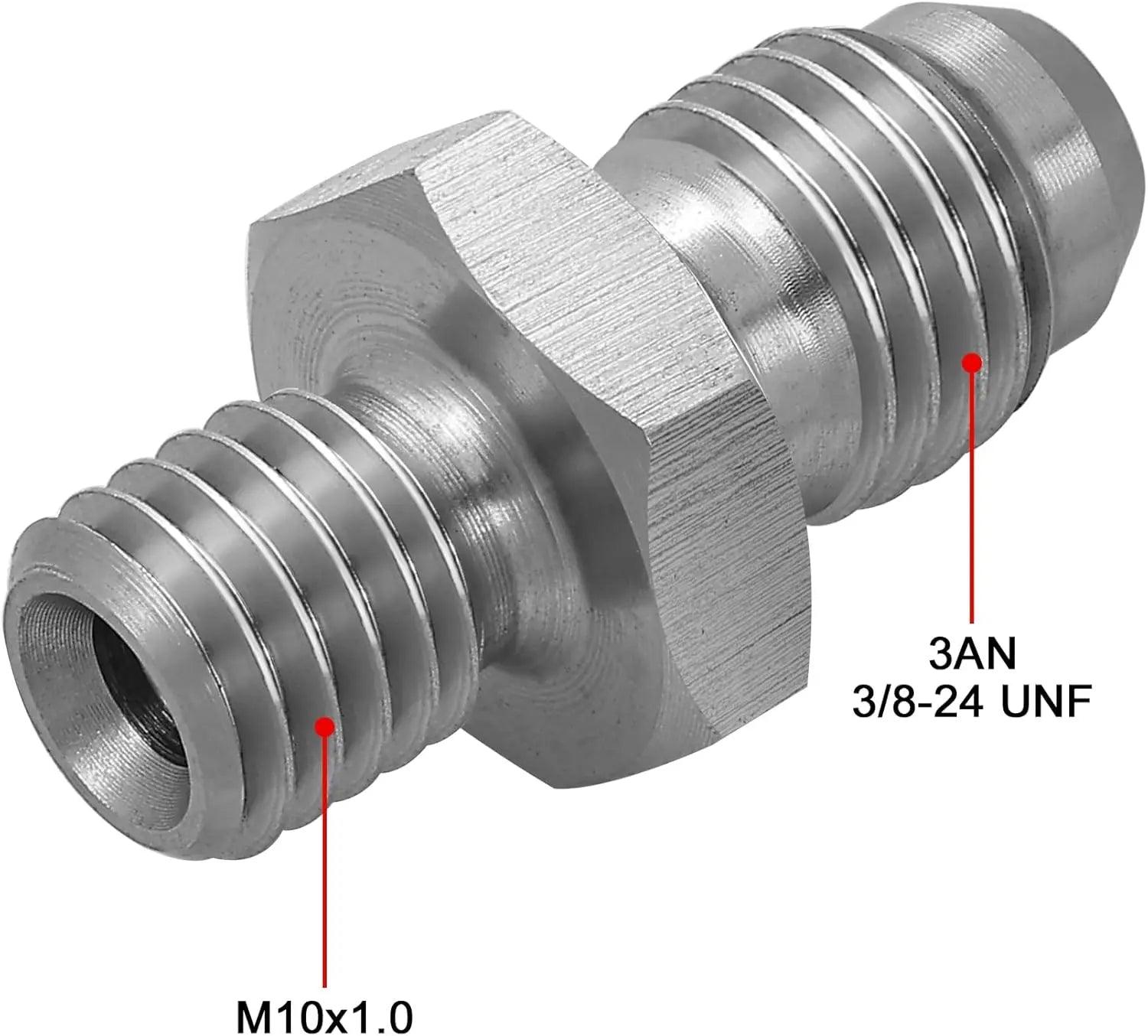 EVIL ENERGY AN Male Flare to Male Metric Thread Brake Fitting Stainless Steel Adapter