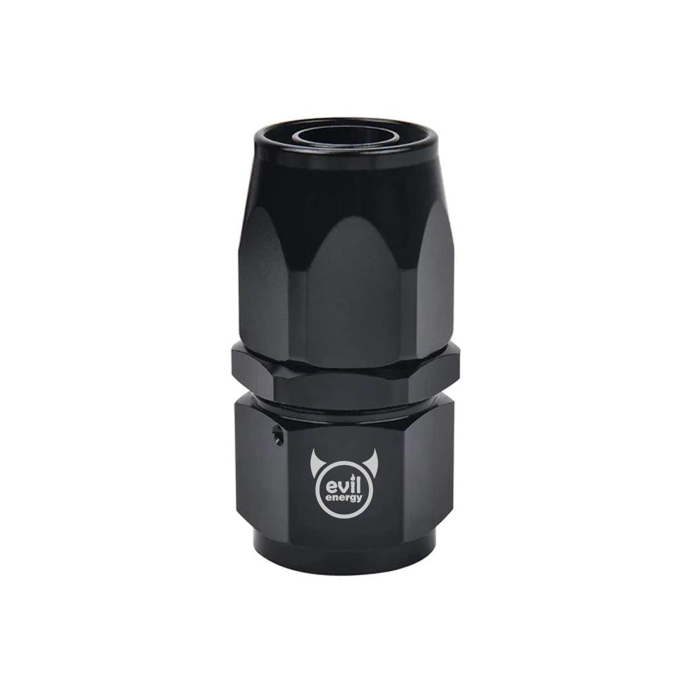 EVIL ENERGY AN Hose End Fitting Straight Swivel Aluminum Black (4/6/8/10/12AN)