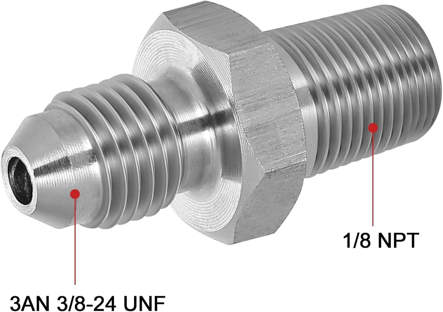 EVIL ENERGY AN Male Flare to NPT Pipe Fitting Adapter Stainless Steel Straight