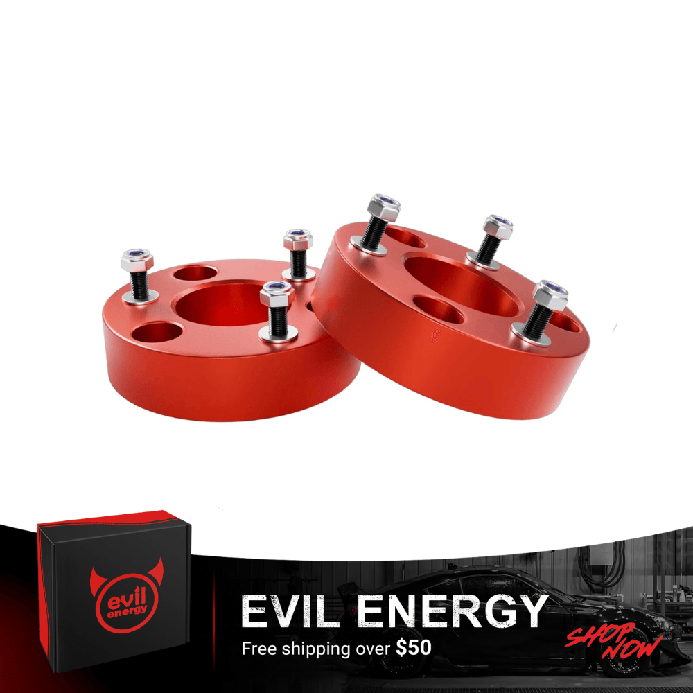 EVIL ENERGY Wheel Spacers 3 Inch Front and 2 Inch Rear for 2006-2023 Ram 1500 and 2005-2011 Dakota – Forged Strut Spacers