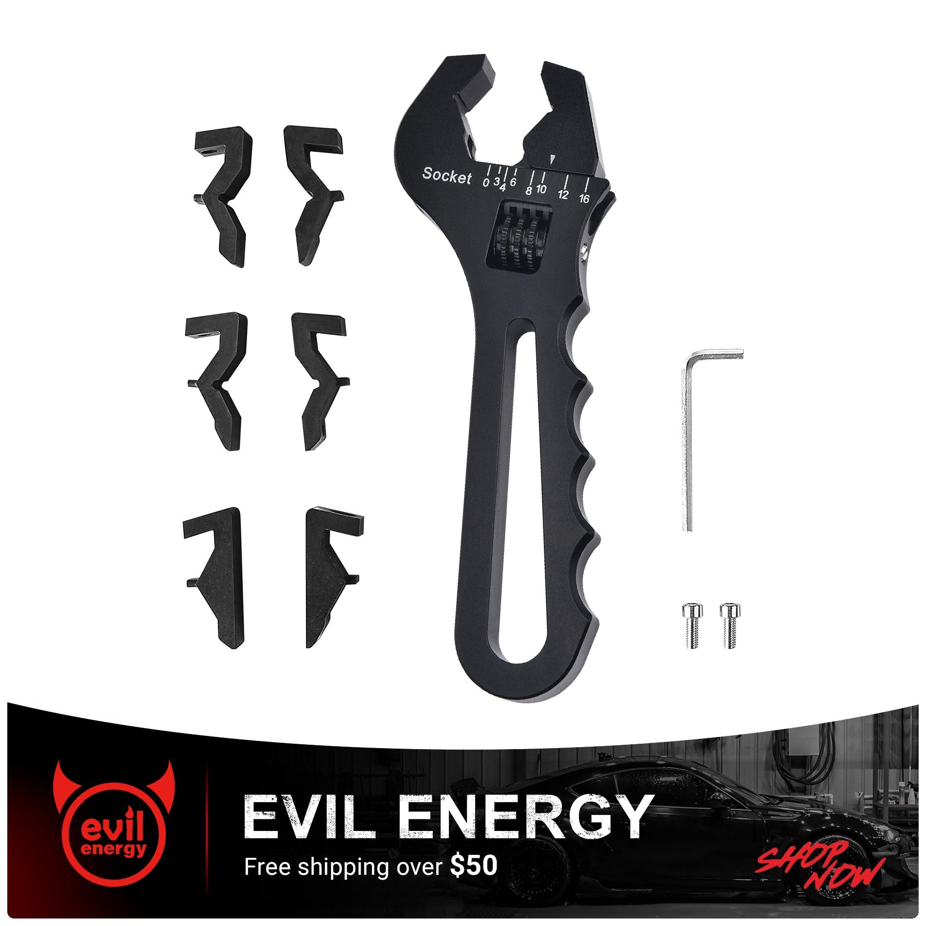 EVIL ENERGY Non Marring Wrench Adjustable AN Fitting Wrench 3-16AN Spanner Aluminum Online now