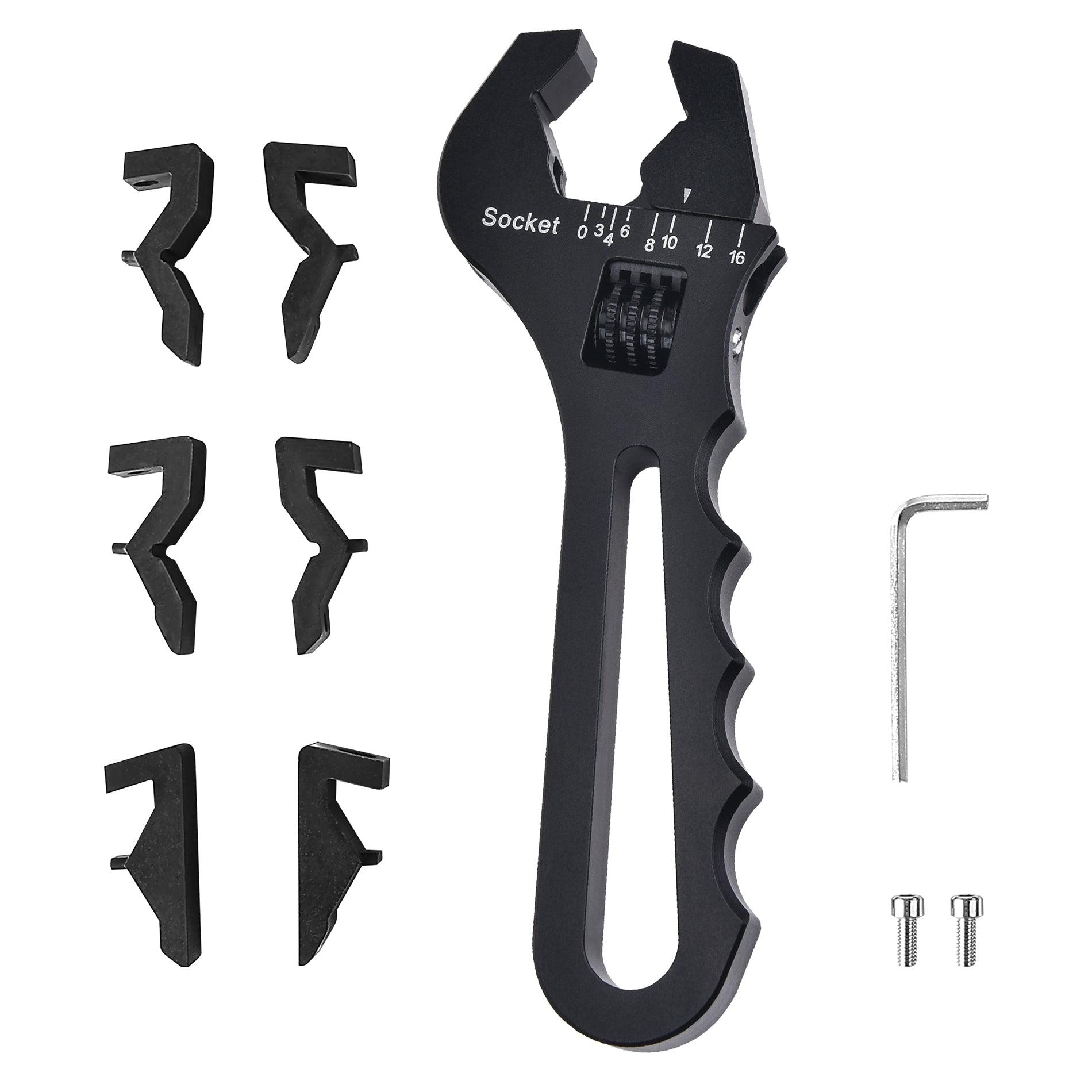EVIL ENERGY Non Marring Wrench Adjustable AN Fitting Wrench 3-16AN Spanner Aluminum Online now