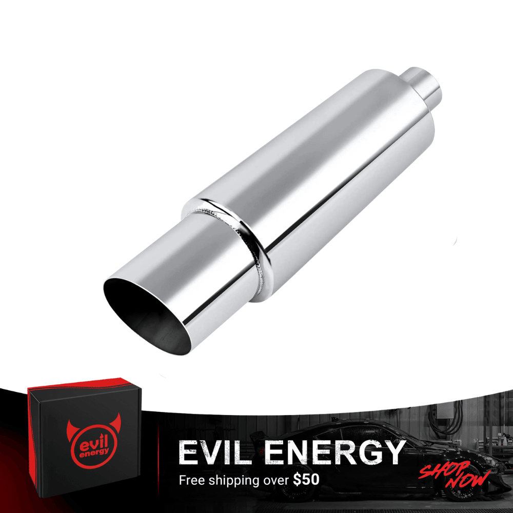 EVIL ENERGY Universal Stainless Steel Burnt Exhaust Tips 15″ Length Exhaust Muffler