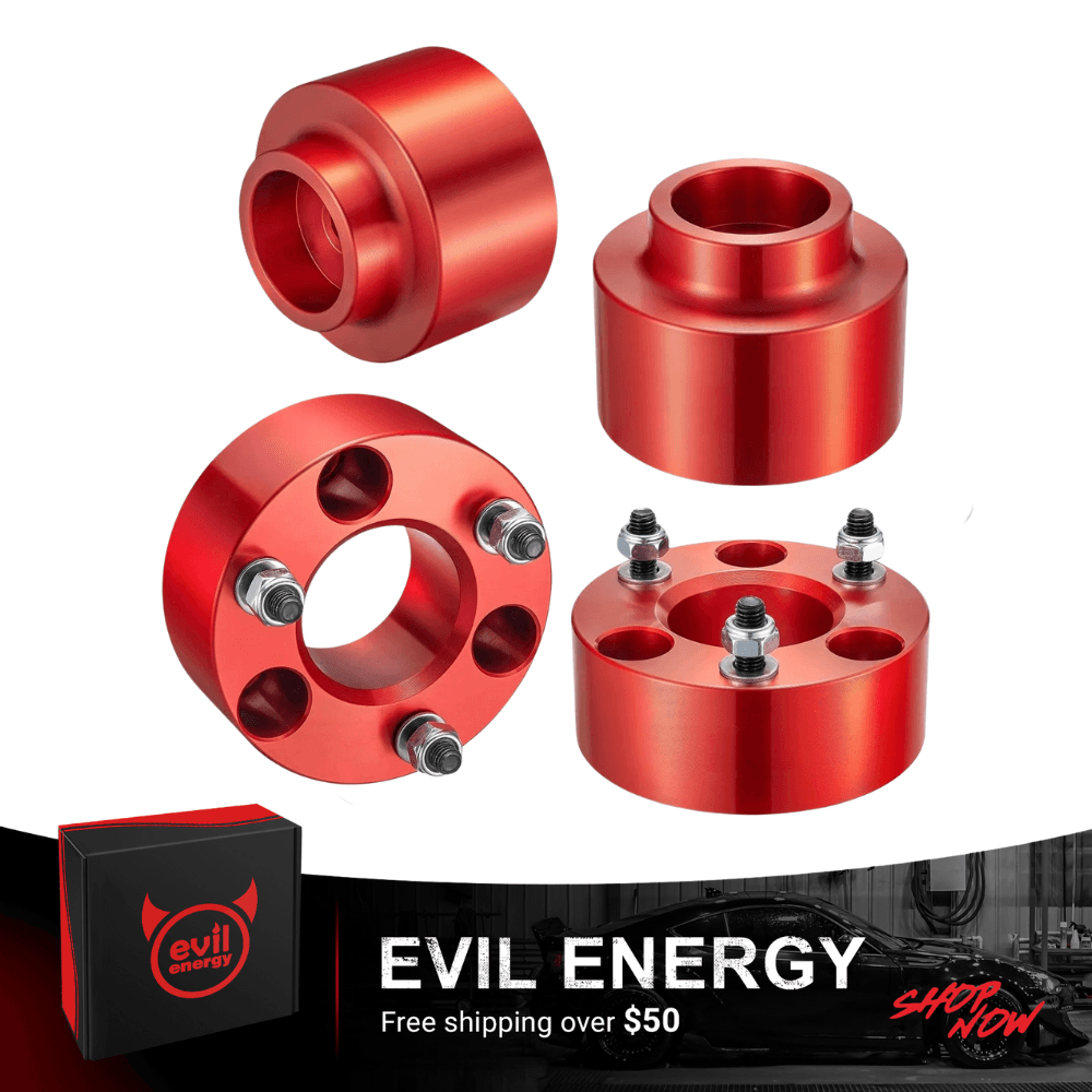 EVIL ENERGY Wheel Spacers 3 Inch Front and 2 Inch Rear for 2006-2023 Ram 1500 & 2005-2011 Dakota Suspension Forged Strut Spacers