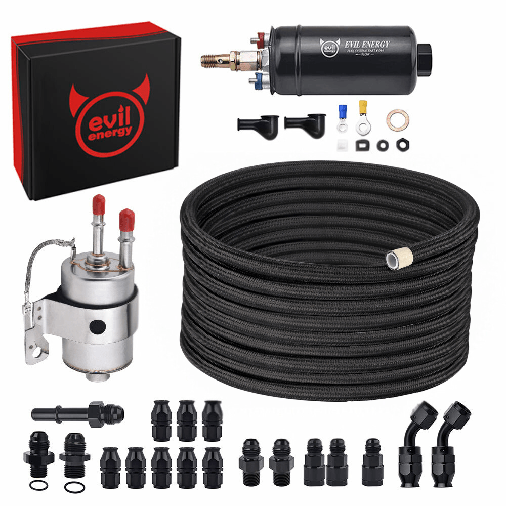 EVIL ENERGY Universal LS-Style Fuel Systems PTFE Fuel Hose External 300 LPH Fuel Pump