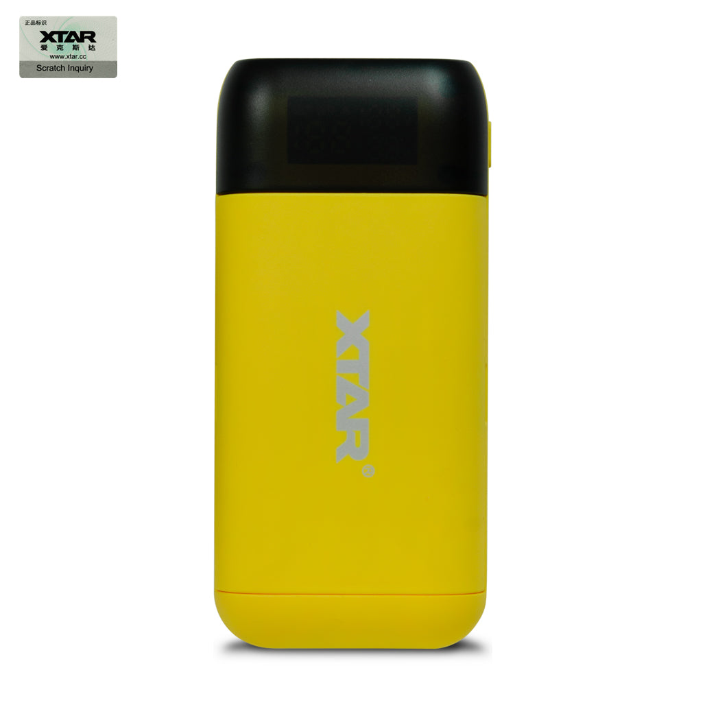 XTAR PB2SL Portable Power Bank Charger – Yellow