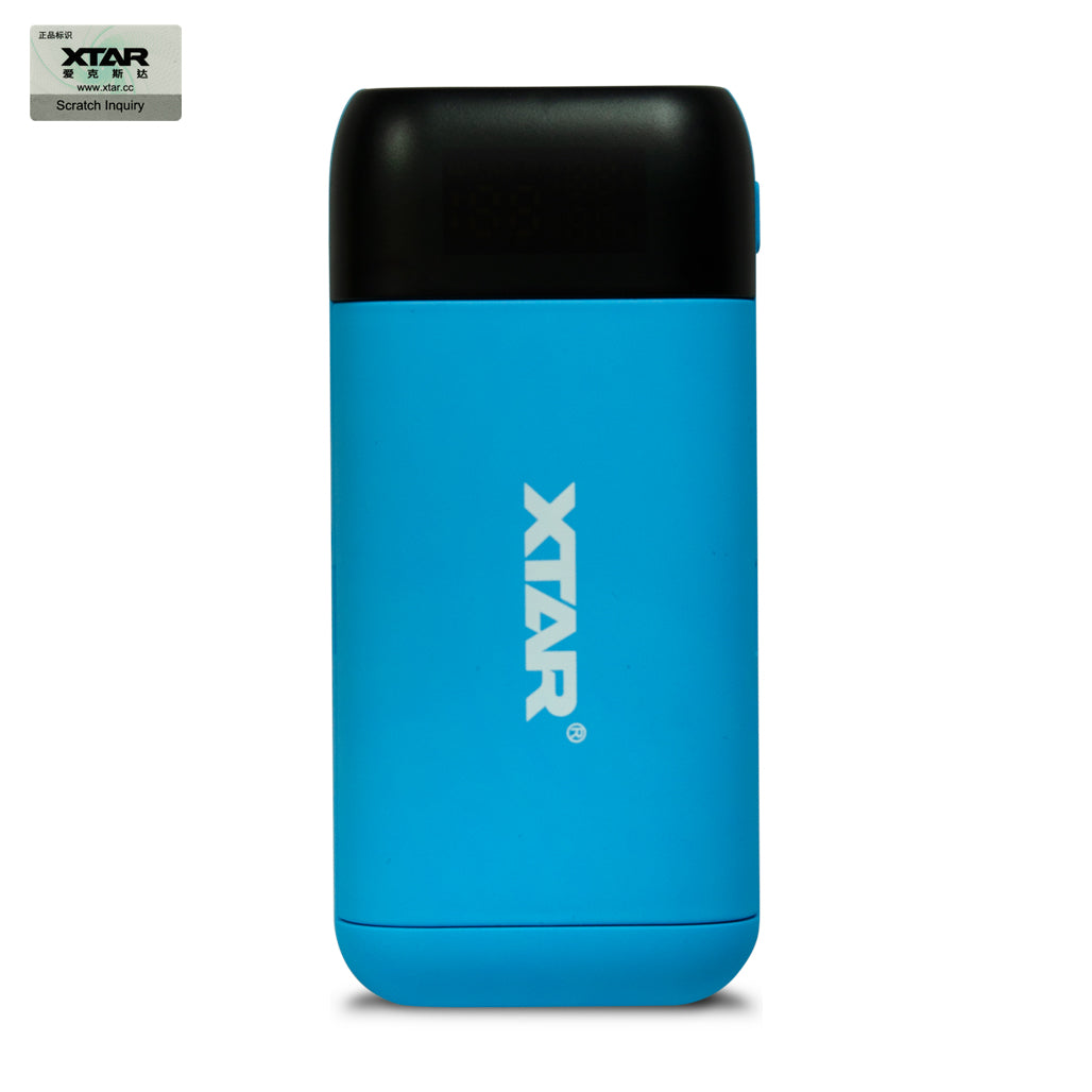 XTAR PB2SL Portable Power Bank Charger – Blue