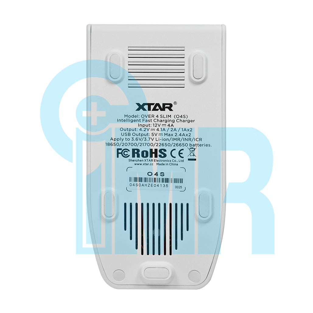XTAR Over 4 Slim 2 Channel Intelligent Digital Battery Charger – White on Sale