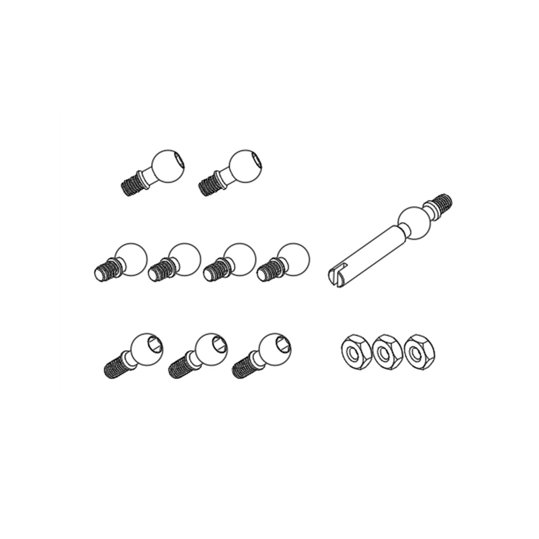 Goosky E2 Ball Head Screw Set Hot on Sale