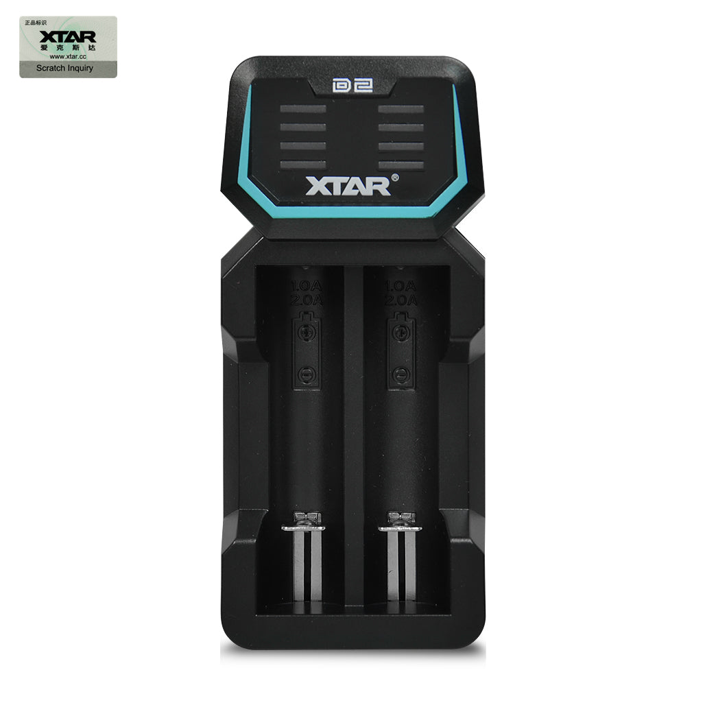 XTAR D2 2 Channel Digital Battery Charger Online Sale